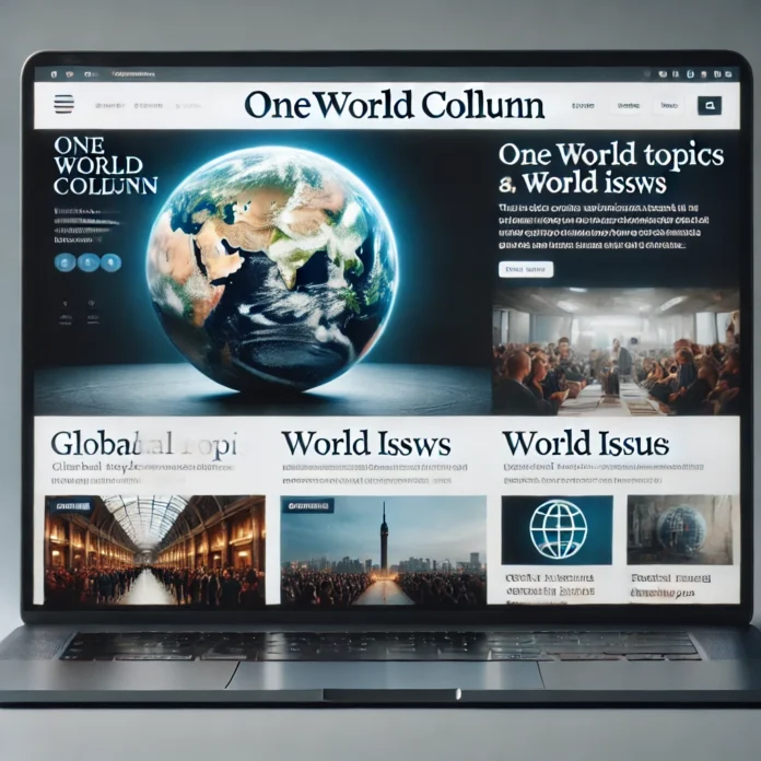 start oneworldcolumn.org blog